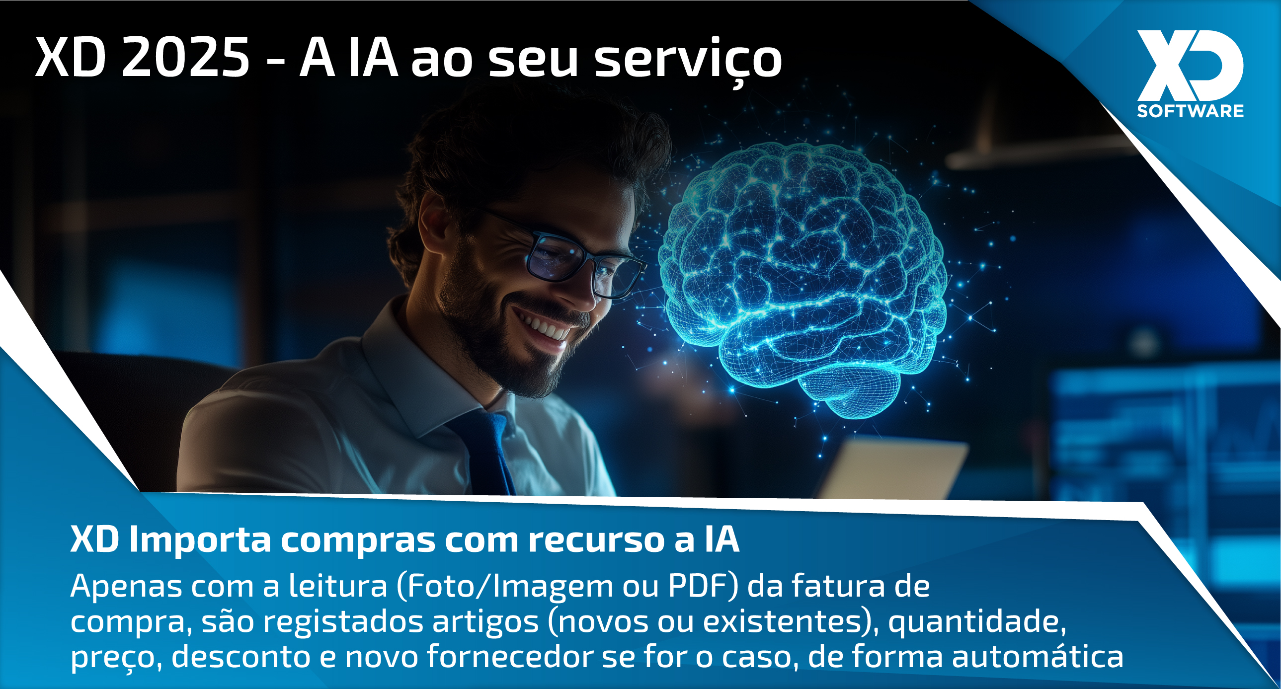 Nesta versão 2025.01 lançamos a primeira de muitas outras funcionalidades da nova plataforma XD 2025 IA, a introdução de compras com recurso à IA na leitura de um PDF, Imagem/foto ou scanner. versão XD 2025